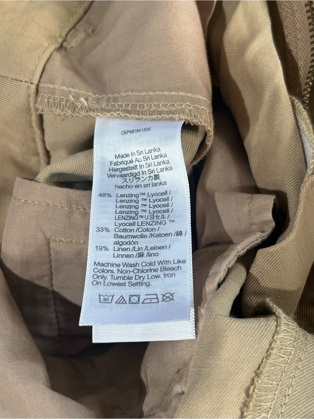 Madewell Harlow Wide Leg Pant High Rise Size 4 In Khaki Style NG521 NWOT - Picture 10 of 13